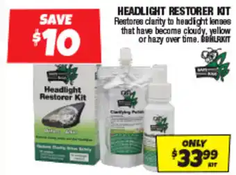 Autobarn Headlight restorer kit offer