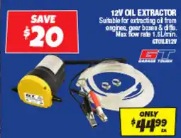 Autobarn 12v oil extractor offer
