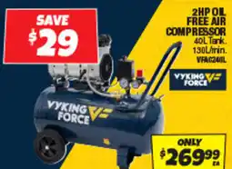 Autobarn 2hp oil free air compressor offer