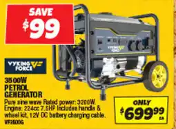 Autobarn 3500w petrol generator offer