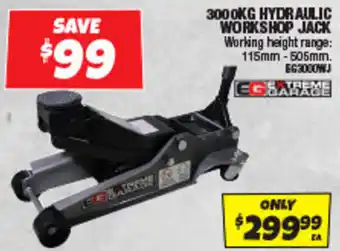 Autobarn 3000kg hydraulic workshop jack offer