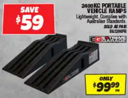 Autobarn 2400kg portable vehicle ramps offer