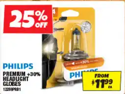 Autobarn Philips premium +30% headlight globes offer