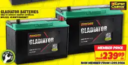 Autobarn Gladiator batteries offer