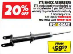 Autobarn Str shock absorbers offer