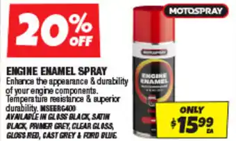 Autobarn Engine enamel spray offer