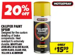 Autobarn Caliper paint spray offer