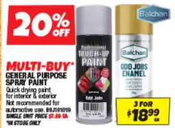 Autobarn General purpose spray paint offer