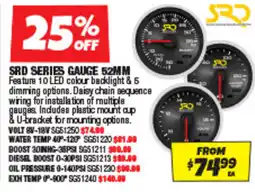 Autobarn Srd series gauge 52mm offer