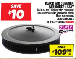 Autobarn Black air cleaner assembly 14x2” offer