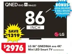 Harvey Norman LG 86" evo 4K Mini LED Smart TV offer