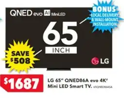 Harvey Norman LG 65" evo 4K' Mini LED Smart TV offer