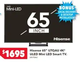 Harvey Norman Hisense 65" 4K ULED Mini LED Smart TV offer