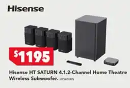 Harvey Norman Hisense HT SATURN 4.1.2-Channel Home Theatre Wireless Subwoofer offer