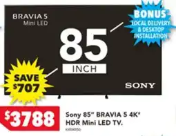 Harvey Norman Sony 85" BRAVIA 5 4K HDR Mini LED TV offer