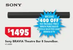 Harvey Norman Sony BRAVIA Theatre Bar 8 Soundbar offer