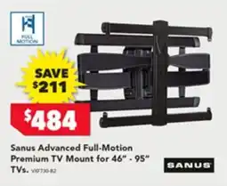 Harvey Norman Sanus Advanced Full-Motion Premium TV Mount for 46"-95" TVS offer