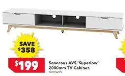 Harvey Norman Sonorous AVS 'Superlow' 2000mm TV Cabinet offer