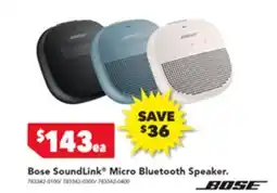 Harvey Norman Bose SoundLink Micro Bluetooth Speaker offer