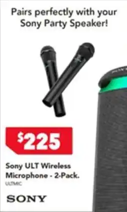 Harvey Norman Sony ULT Wireless Microphone - 2-Pack offer