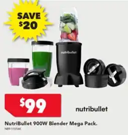 Harvey Norman NutriBullet 900W Blender Mega Pack offer