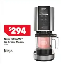 Harvey Norman Ninja CREAM Ice Cream Maker offer