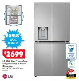 Harvey Norman LG Slim French-Door Fridge with Ice & Water Dispenser offer