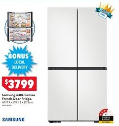 Harvey Norman Samsung Canvas French-Door Fridge offer