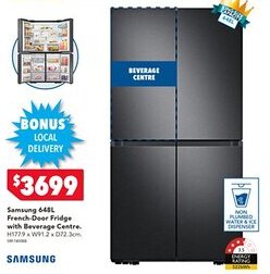 Harvey Norman Samsung French-Door Fridge with Beverage Centre offer