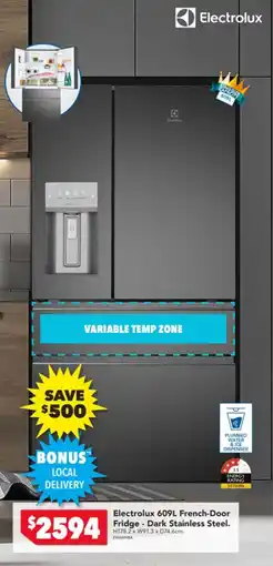 Harvey Norman Electrolux French-Door Fridge - Dark Stainless Steel offer