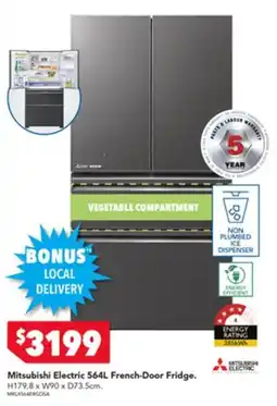 Harvey Norman Mitsubishi Electric French-Door Fridge offer