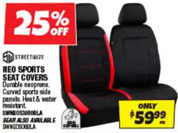 Autobarn Neo sports seat covers offer