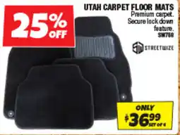 Autobarn Utah carpet floor mats offer