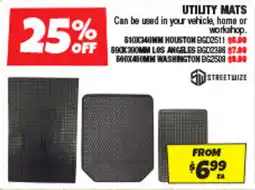 Autobarn Utility mats offer