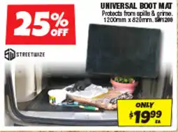 Autobarn Universal boot mat offer