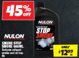 Autobarn Nulon engine stop smoke offer