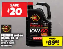 Autobarn Premium 10w-60 racing oil offer