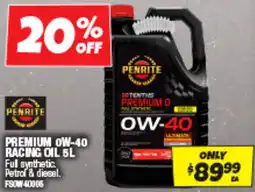 Autobarn Premium ow-40 racing oil offer