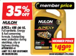 Autobarn Apex+ 5w-30 offer