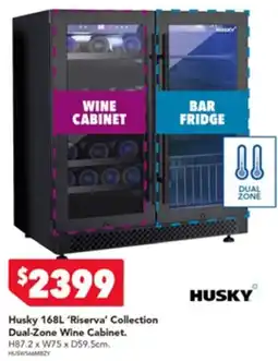 Harvey Norman Husky 'Riserva' Collection Dual-Zone Wine Cabinet offer