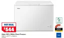 Harvey Norman Haier White Chest Freezer. offer