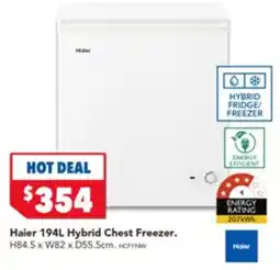 Harvey Norman Haier Hybrid Chest Freezer. offer