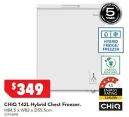 Harvey Norman CHIQ Hybrid Chest Freezer offer