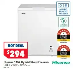 Harvey Norman Hisense Hybrid Chest Freezer offer