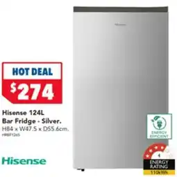 Harvey Norman Hisense Bar Fridge - Silver offer