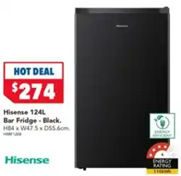Harvey Norman Hisense Bar Fridge - Black. offer