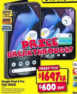 JB Hi-Fi Google Pixel 9 Pro Fold 256GB offer