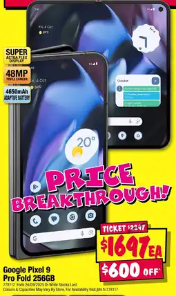 JB Hi-Fi Google Pixel 9 Pro Fold 256GB offer