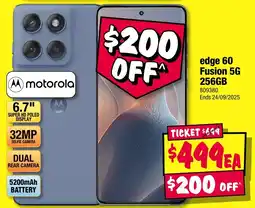 JB Hi-Fi edge 60 Fusion 5G 256GB offer