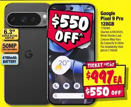 JB Hi-Fi Google Pixel 9 Pro 128GB offer